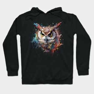 Owl Splash Art: Enchanting Fantasy Illustration #3 Hoodie